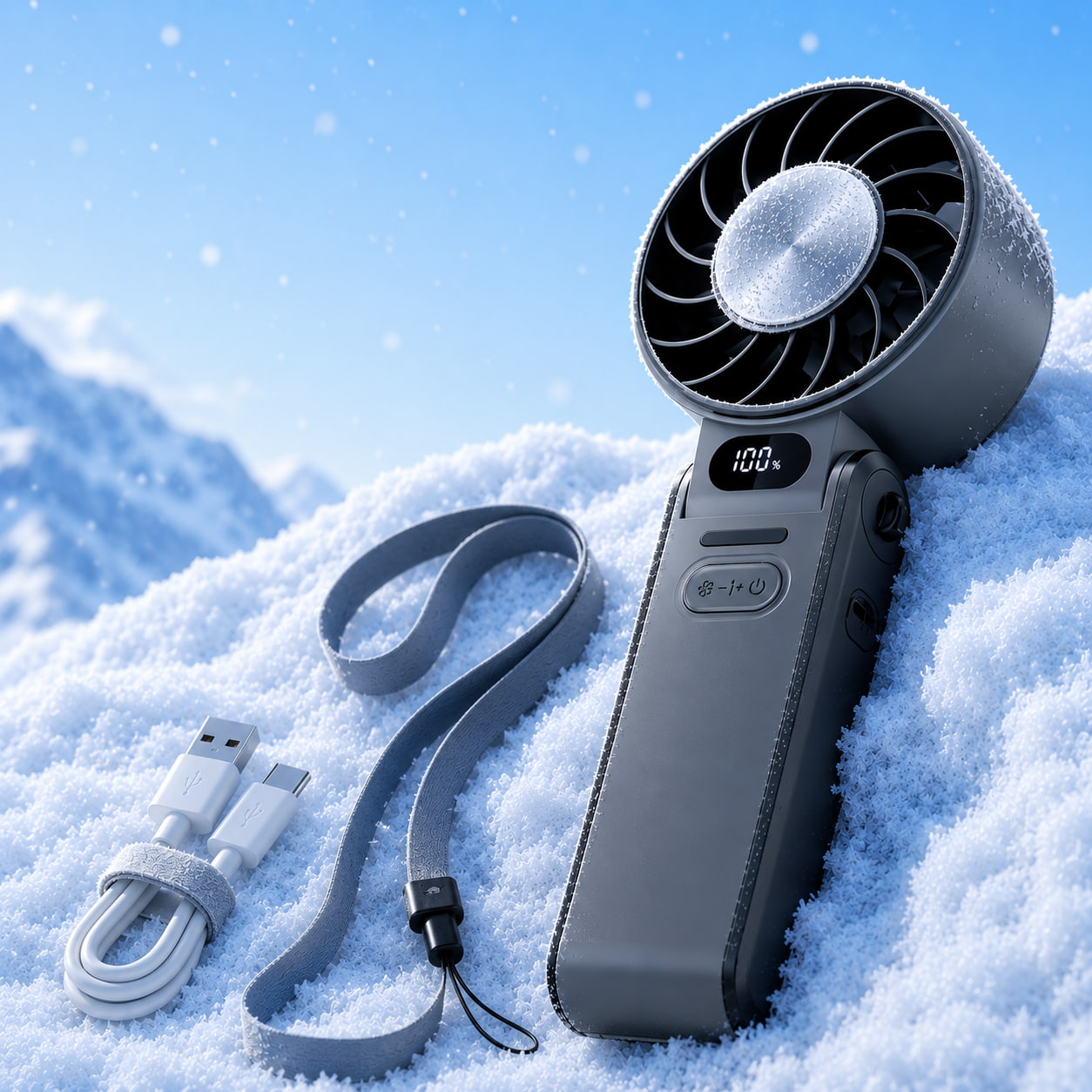 IceBreeze™ Turbo Portable Cooling Fan with Ice Plate Core