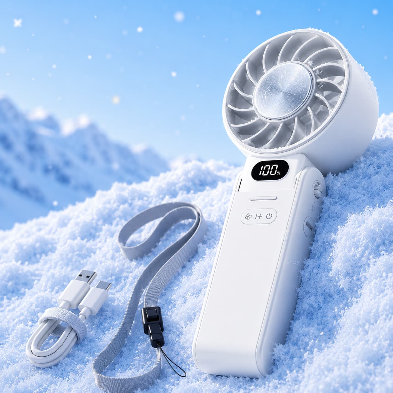 IceBreeze™ Turbo Portable Cooling Fan with Ice Plate Core